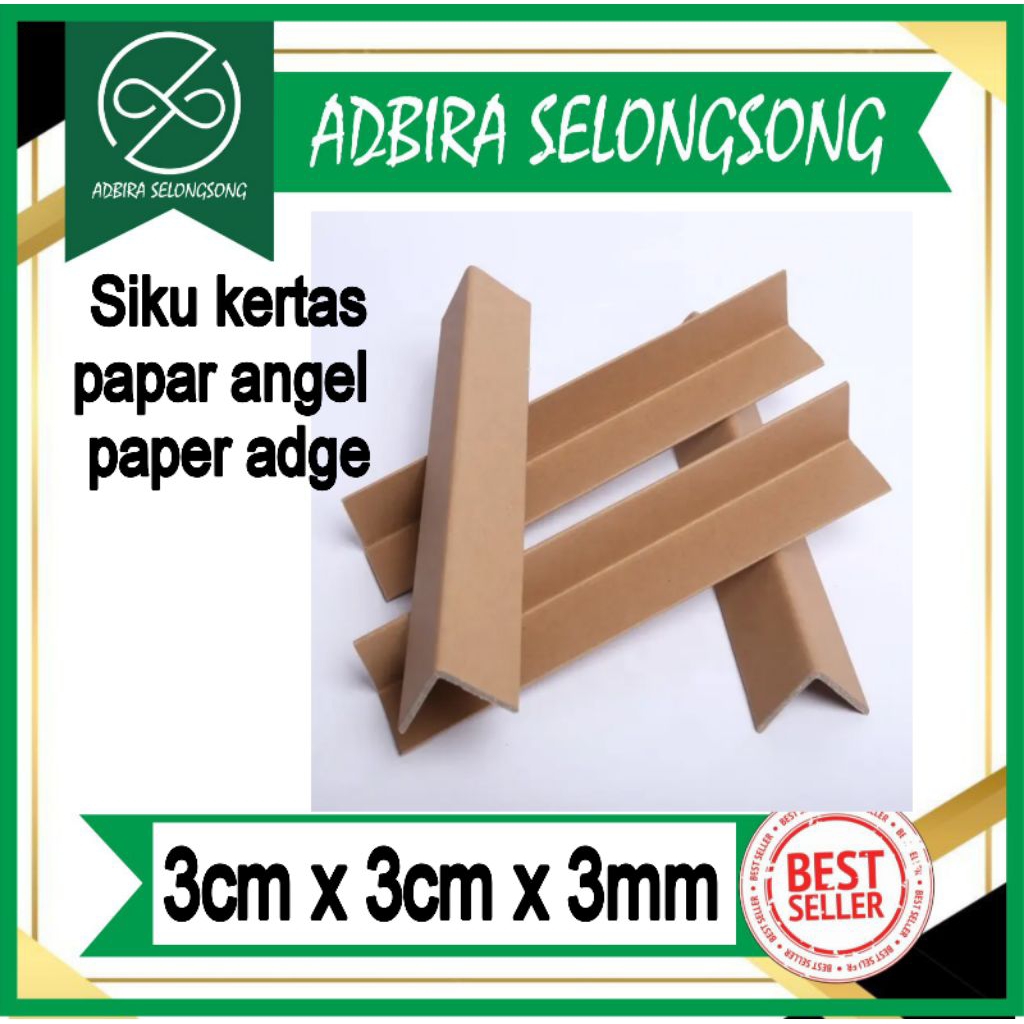 

3cm x 3cm x 3mm siku kertas/paper angel/paper edge/ kertas edge/pelindung sudut