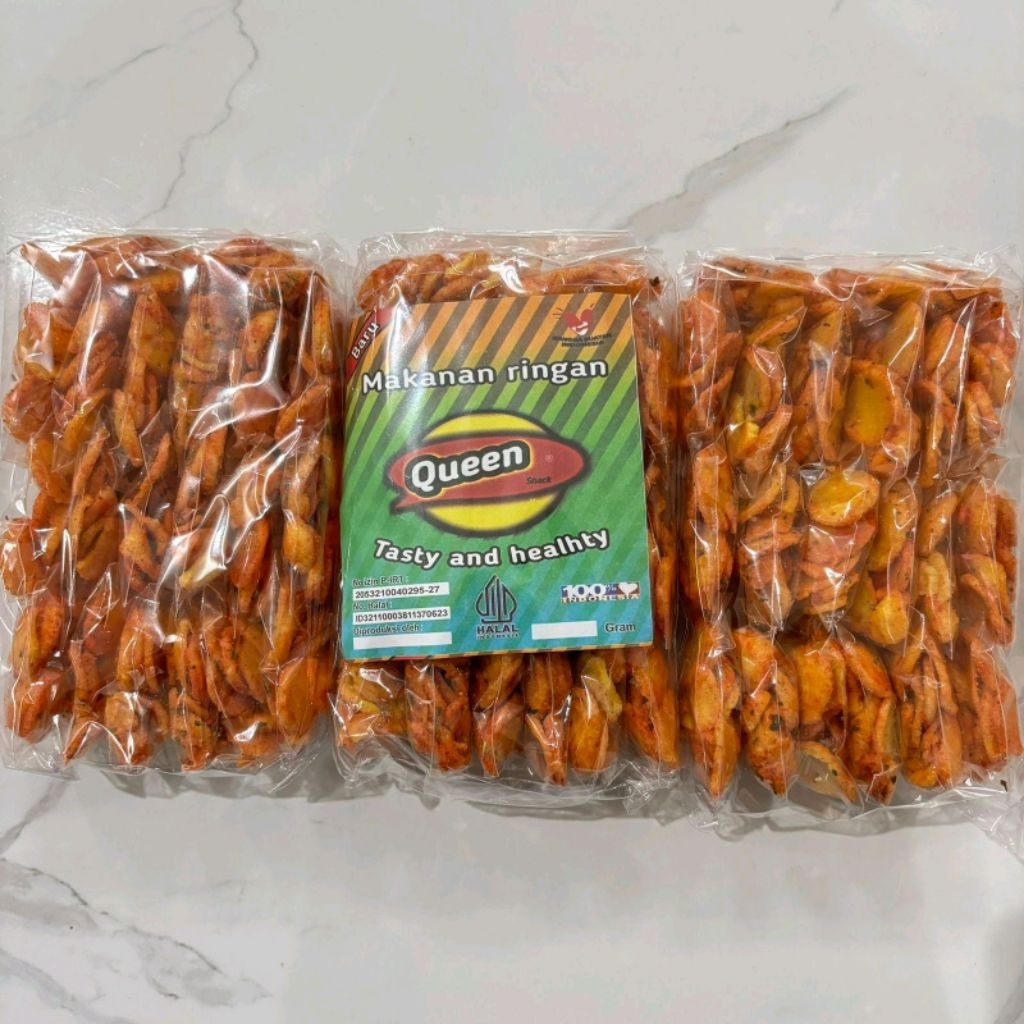 

Moring pedas daun jeruk isi 20pcs kecil | Snack | Cemilan | Pedas | Jajanan Jadul murah organik original Makaroni basreng rasa pedas