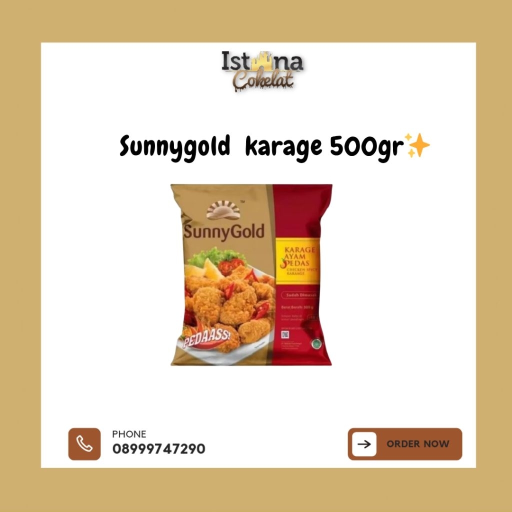 

[FROZEN] Sunny Gold Karage berat bersih 500g