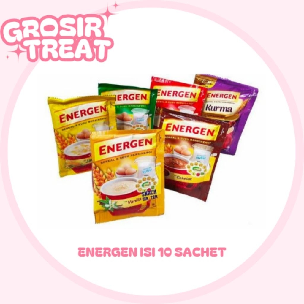 

Energen isi 10 sachet Energen susu dan sereal Minuman bergizi