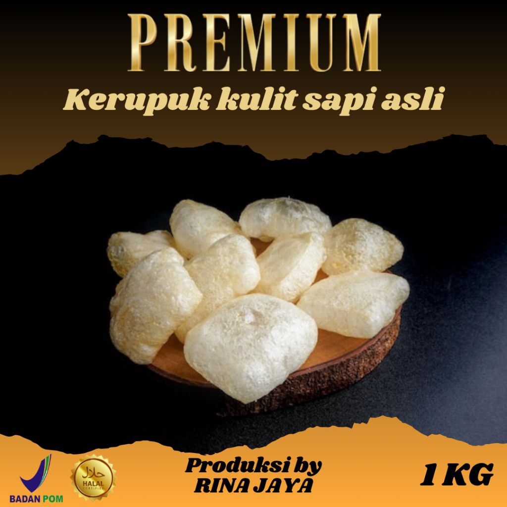 

camilan kerupuk kulit asli/rambak/dorokdok 1KG