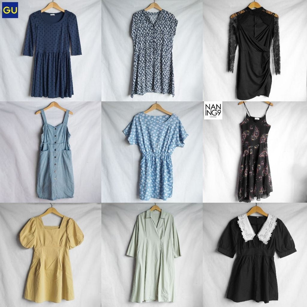 Dress Tunik Rayon Lengan Balon Panjang