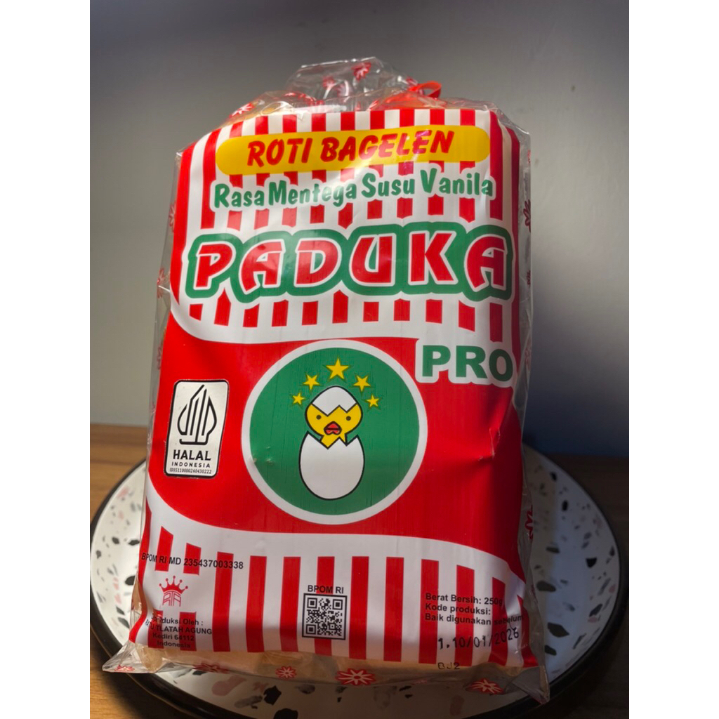 

Bagelan Paduka Pro 250gr Asli Kediri Roti Bagelen