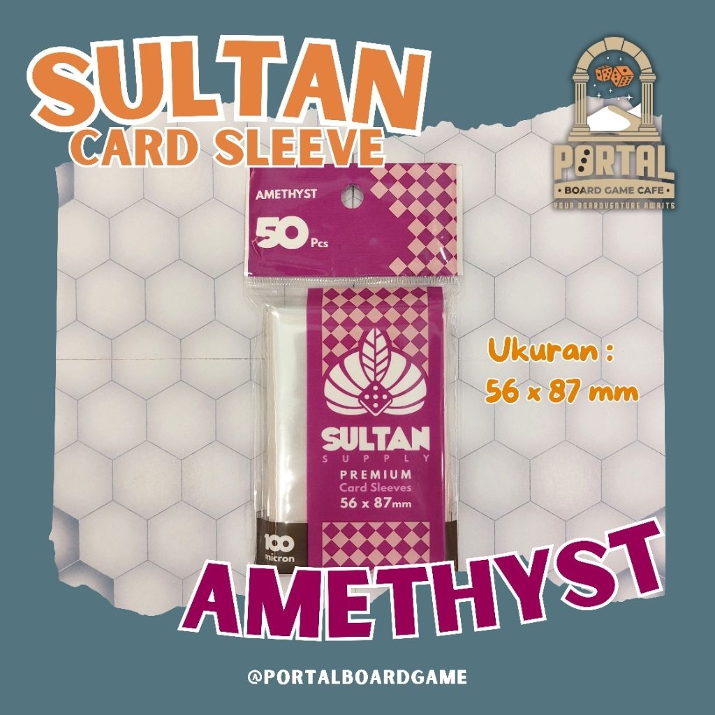 SULTAN CARD SLEEVE - AMETHYST - 50PCS