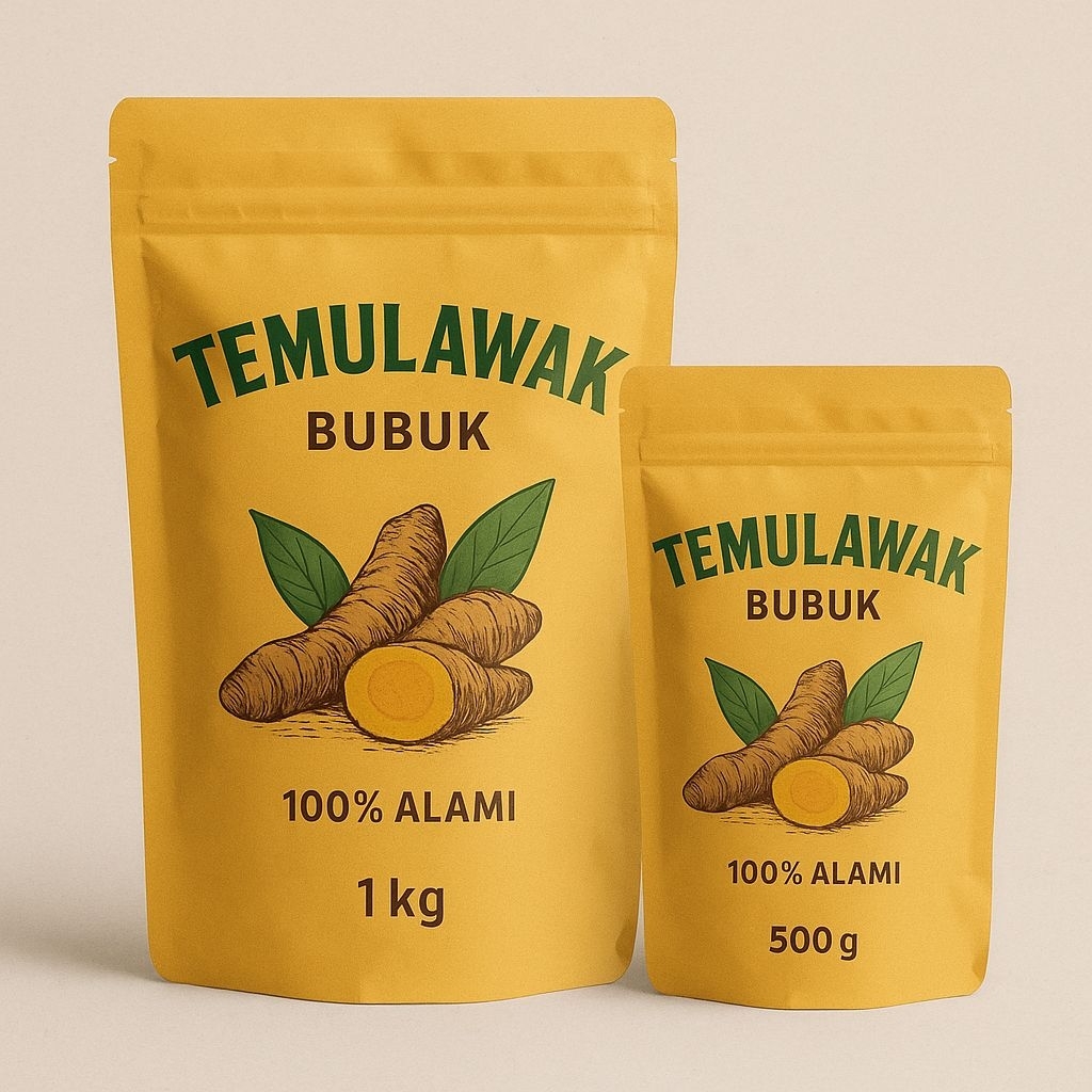 

Temulawak bubuk berkualitas murni tanpa campuran
