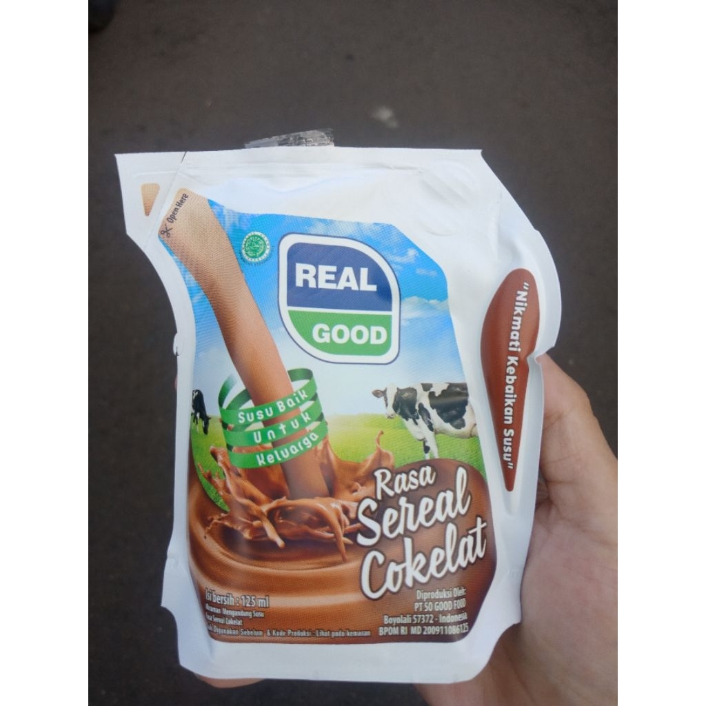 

[ 5 pcs ] Susu real good 125 ml rasa coklat 5 pcs Exp 26 JANUARI 2026