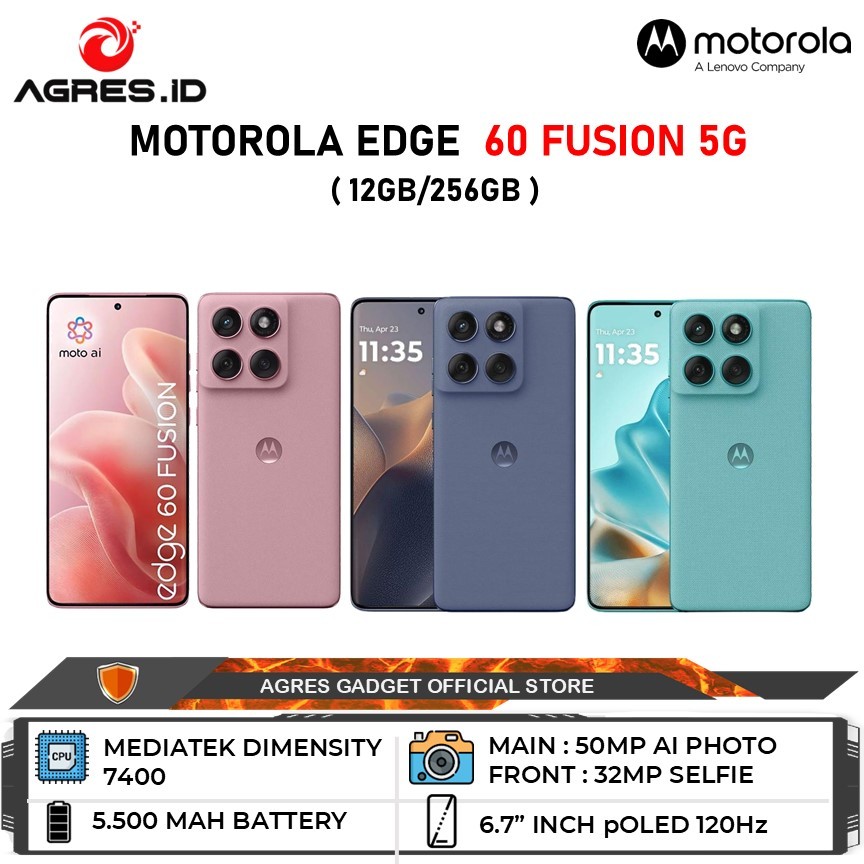 Motorola Edge 60 Fusion 5G 12GB/256GB Garansi Resmi Indonesia