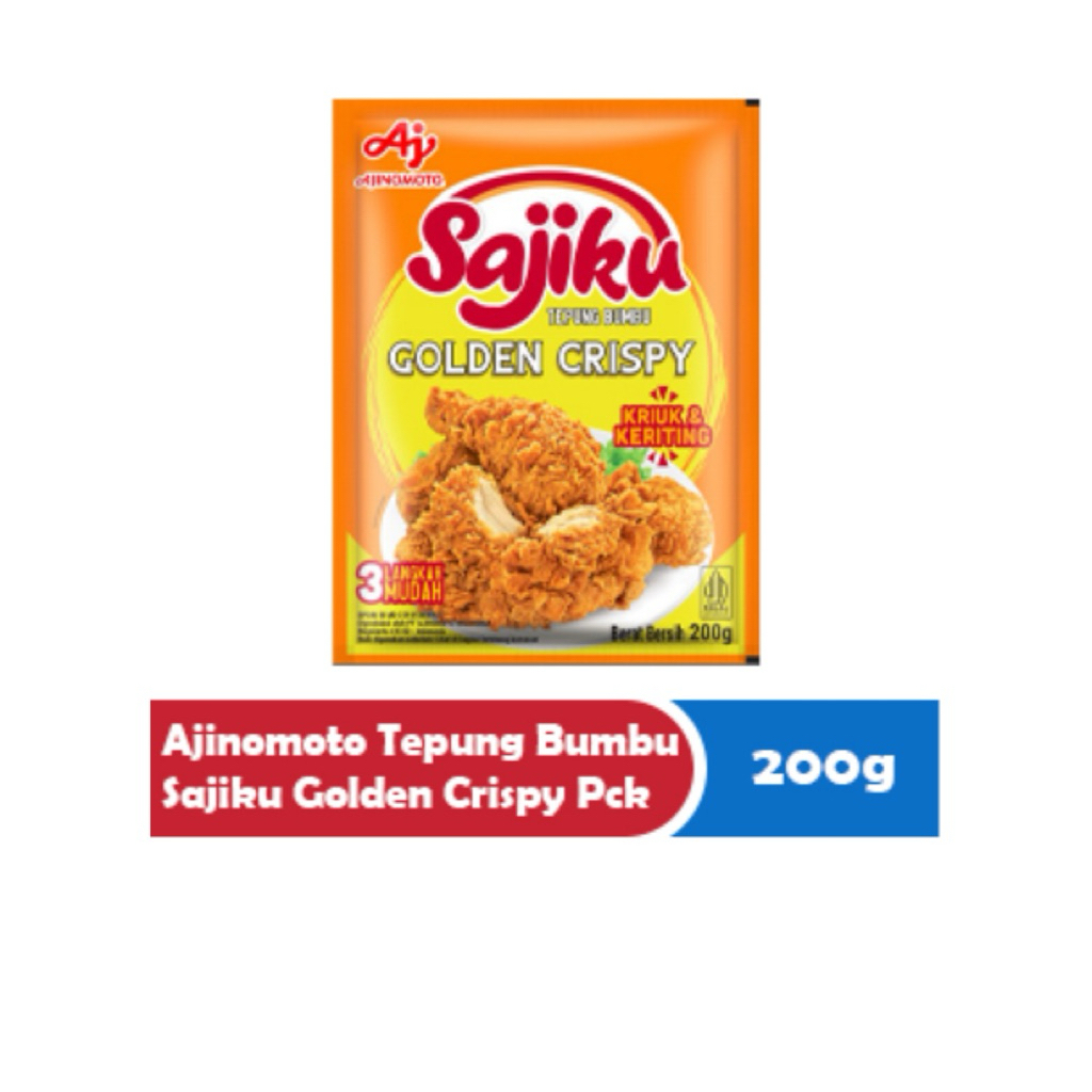 

Ajinomoto Tepung Bumbu Sajiku Golden Crispy 200g – Ayam Goreng Renyah Maksimal