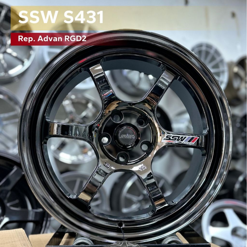 velg racing SSR ORIGINAL SSW THAILAND R18 LEBAR 8,5 PCD 5X114,3 velg mobil r18 velg racing ring 18 m