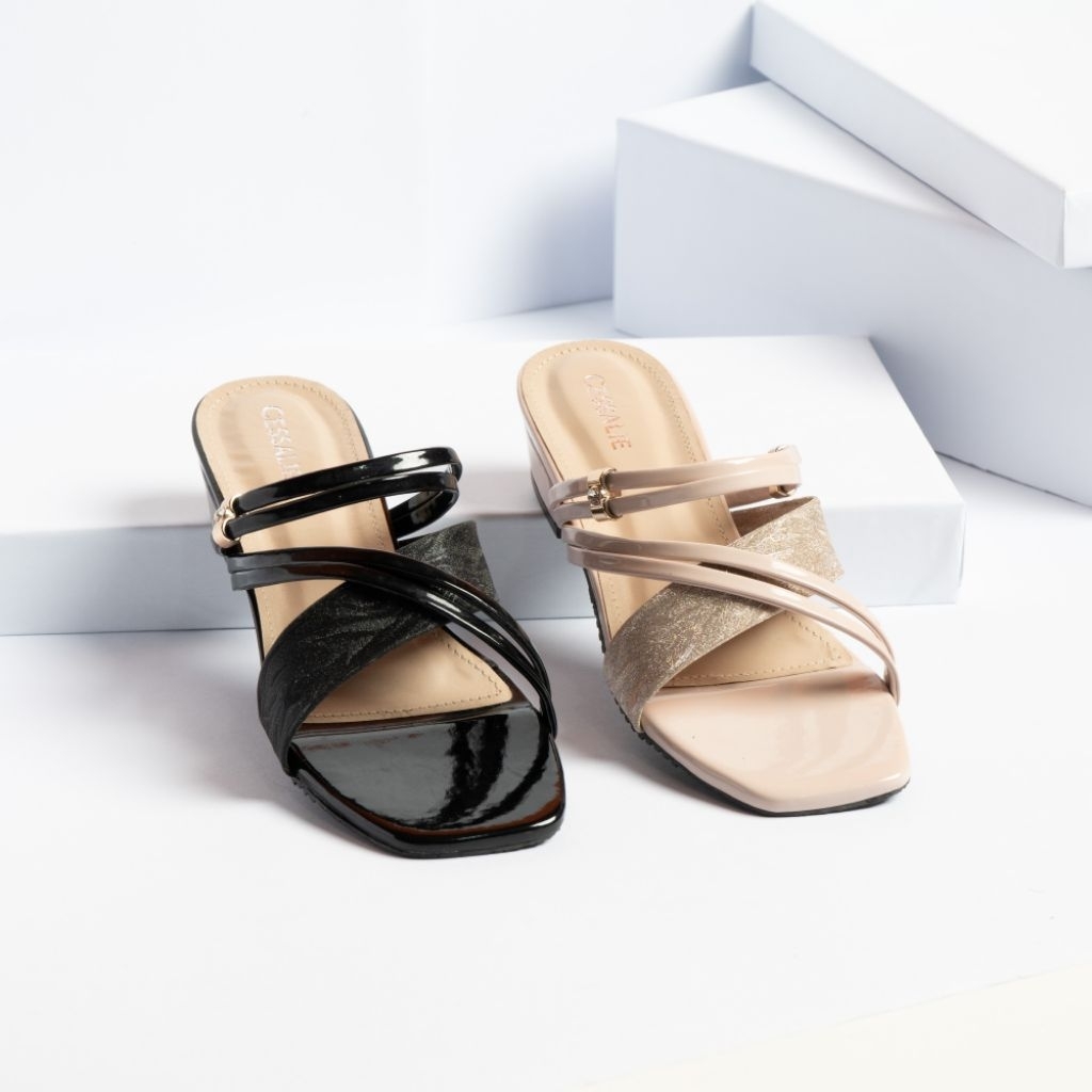 Cessalie sandal heels wanita Eliana hak tahu 3cm sandal heels wanita sandal hak tahu 3cm sandal heel