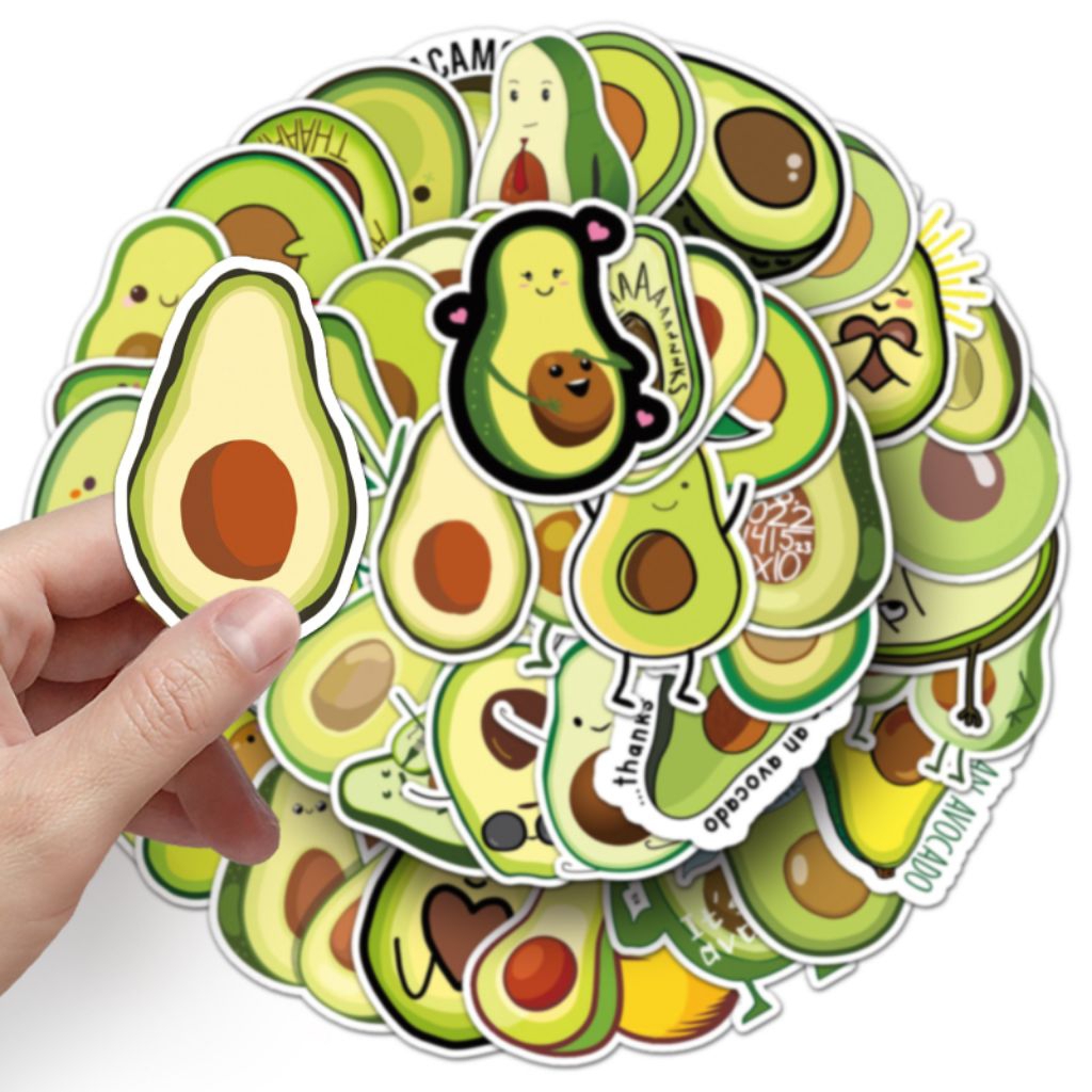 

[50 Pcs] DECO STICKER | STICKER DIY | JURNAL AESTHETIC [DS-128] AVOCADO ALPUKAT FRUITS BUAH-BUAHAN SAYURAN Sticker Koper, HP Laptop Tumbler Komputer