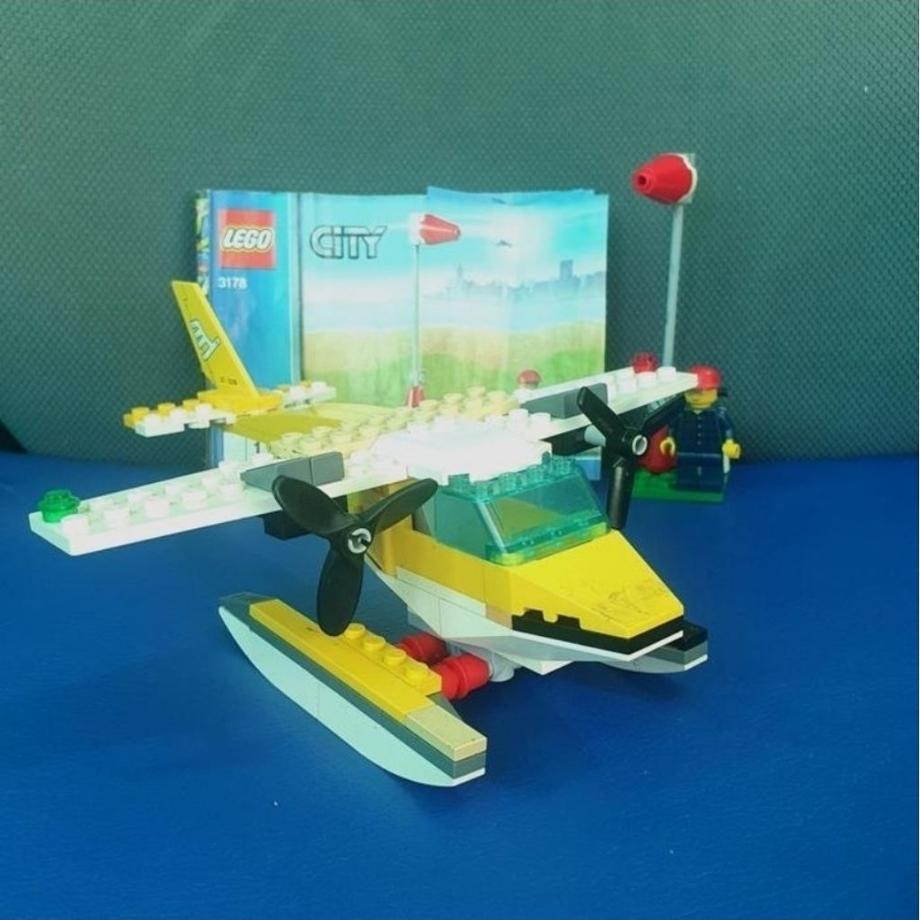 LEGO CITY 3178 SEA PLANE VINTAGE USED BEKAS MURMER