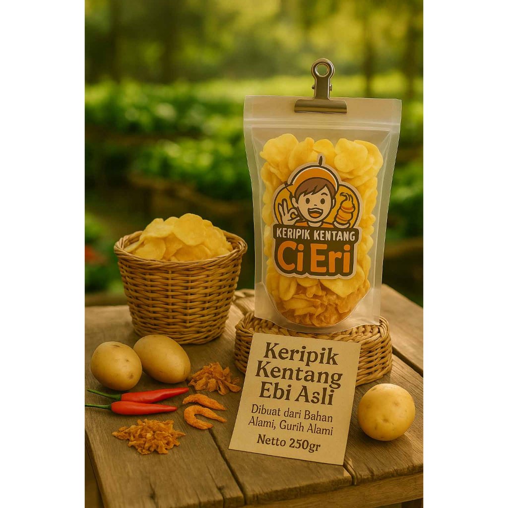 

Keripik Kentang Ebi Halal – Cemilan Renyah Gurih