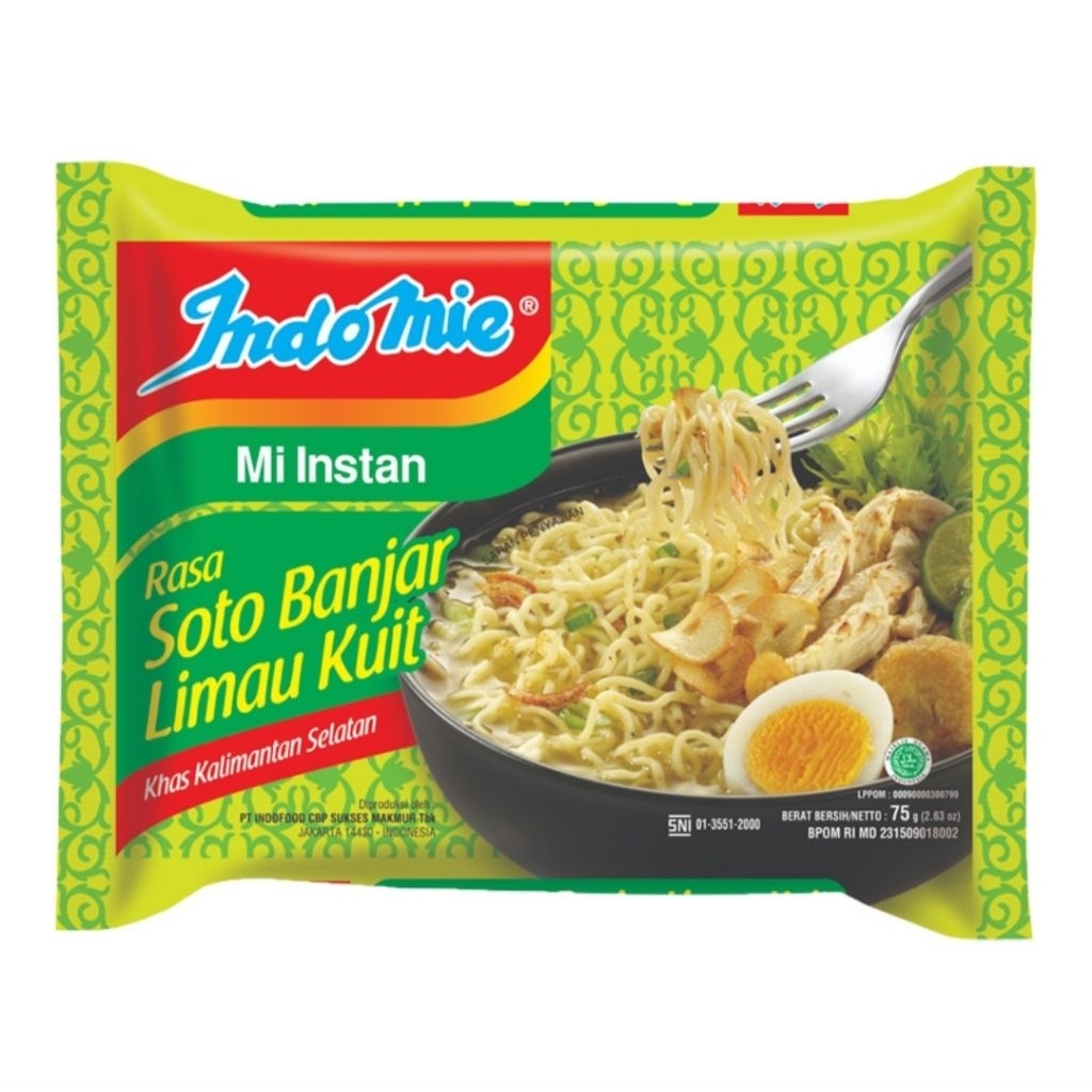 

Indomie Mi Instan Mie Kuah Soto Banjar Limau Kuit 75g
