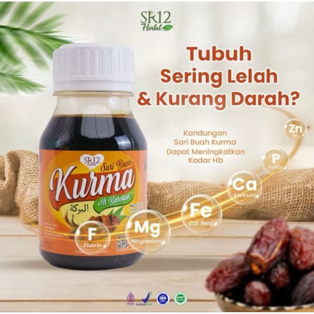 

[TERLARIS] Sari Buah Kurma Tanpa Gula / Sari Kurma SR12 Mencegah ANEMIA Bisa COD / Bayar Ditempat