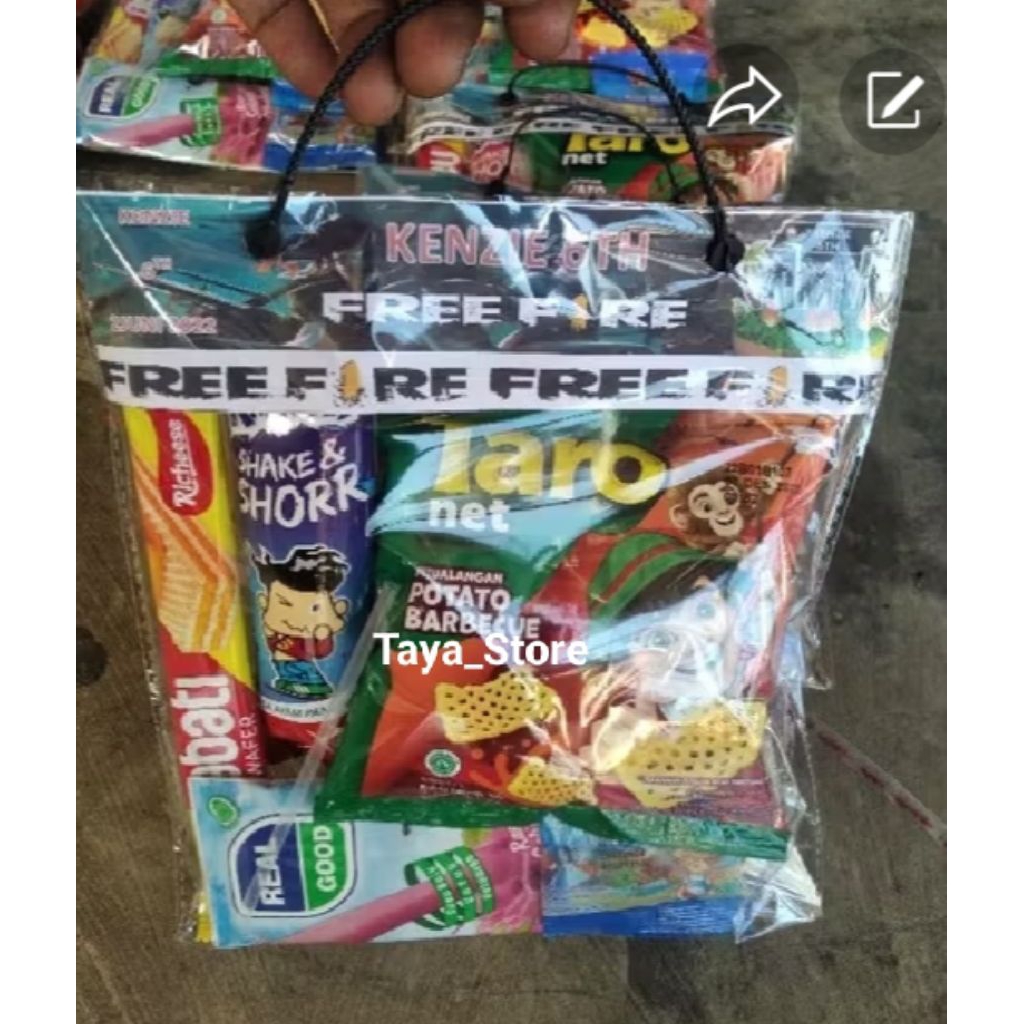 

40pcs paket Snack (Costum Nama)