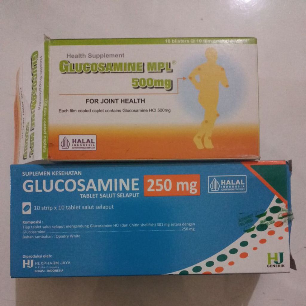 Glucosamine 250 mg dan 500 mg