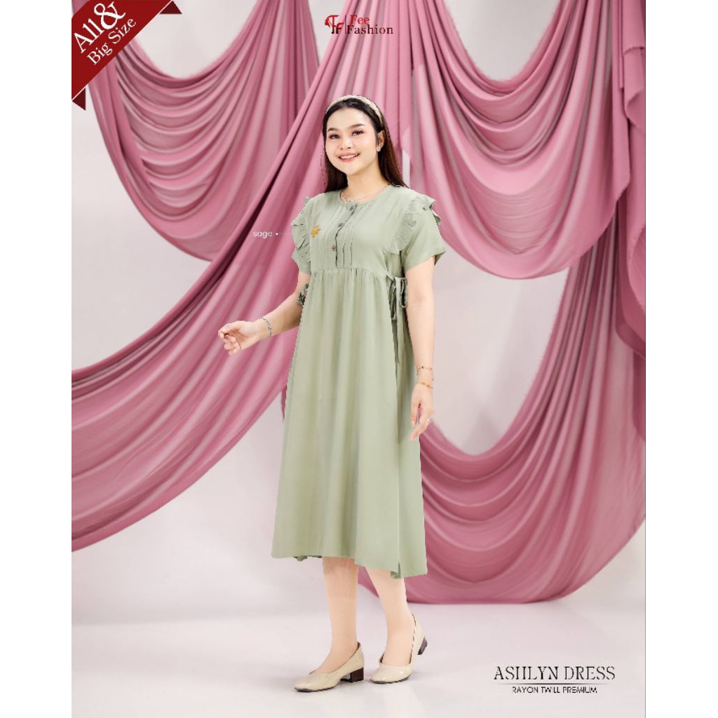 BEST PRICE || ASHLYN HOMEDRESS RAYON TWILL PREMIUM//DASTER LENGAN PENDEK BAHAN RAYON TWILL PREMIUM B