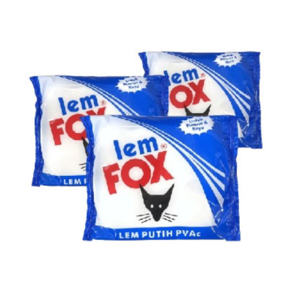 

[YOBANA] FOX LEM PUTIH PVAC SACHET LEM FOX LEM KERTAS 350GR