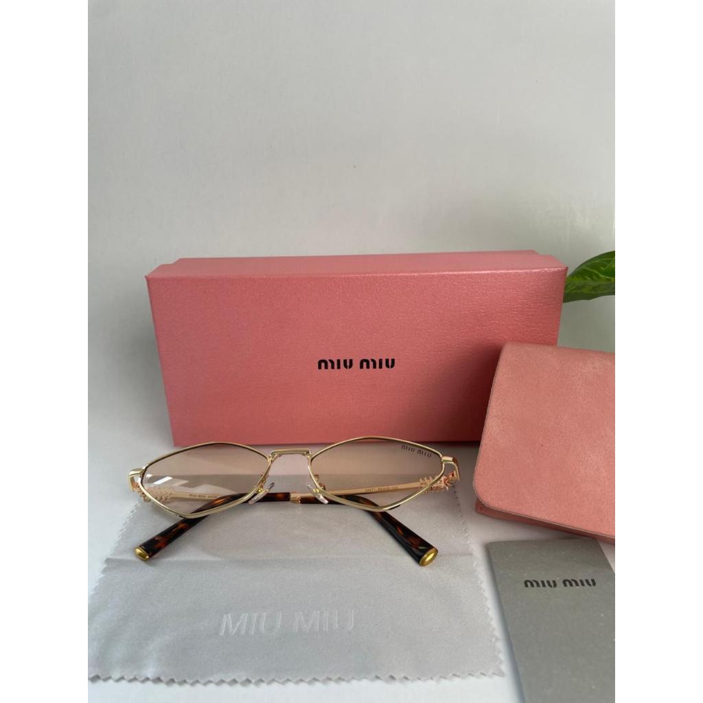 MiuMiu CAT Frame Kacamata Hitam Korea Anti UV Sunglasses Eyewear Pria Wanita
