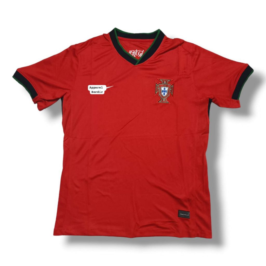 Jersey baju bola pria wanita dewasa klub Negara Portugal home