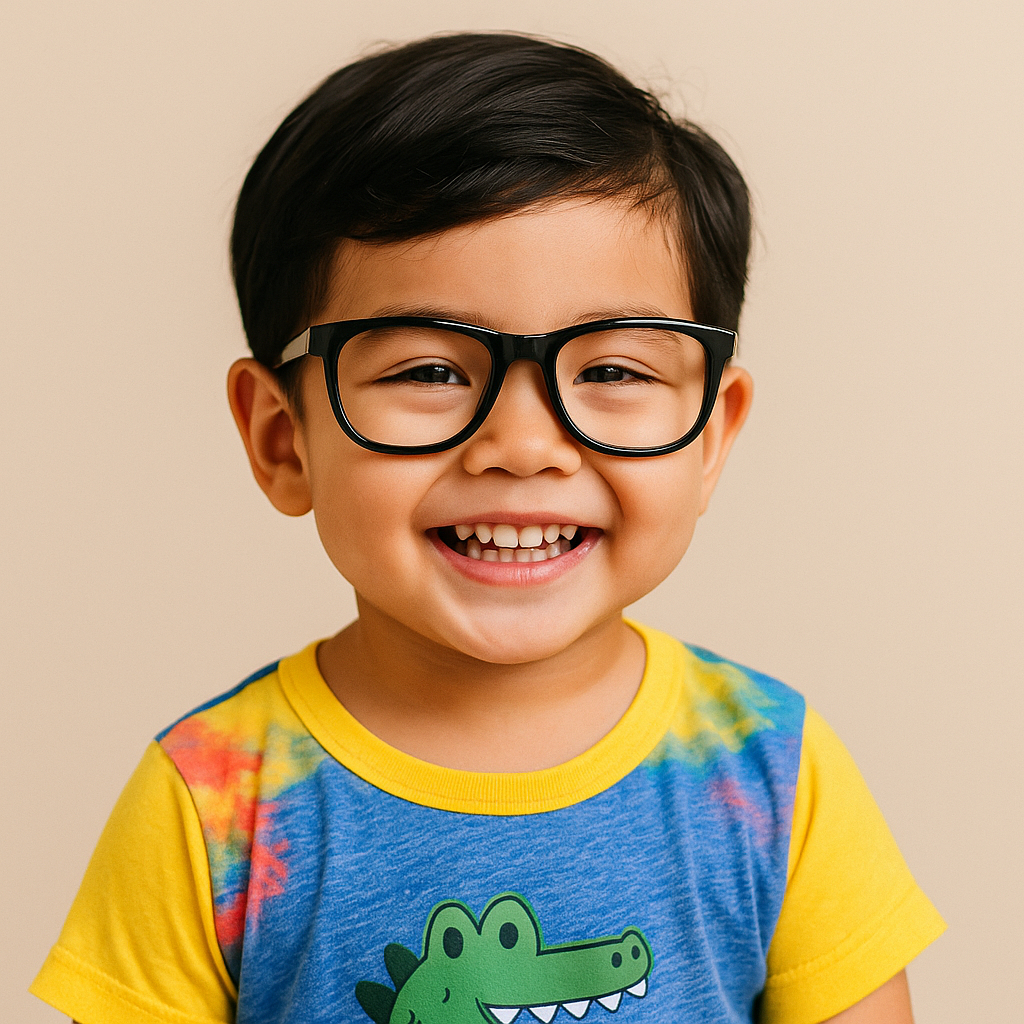 Kacamata Anak Wayfarer Hitam Lensa Bening Korea Warna Aesthetic