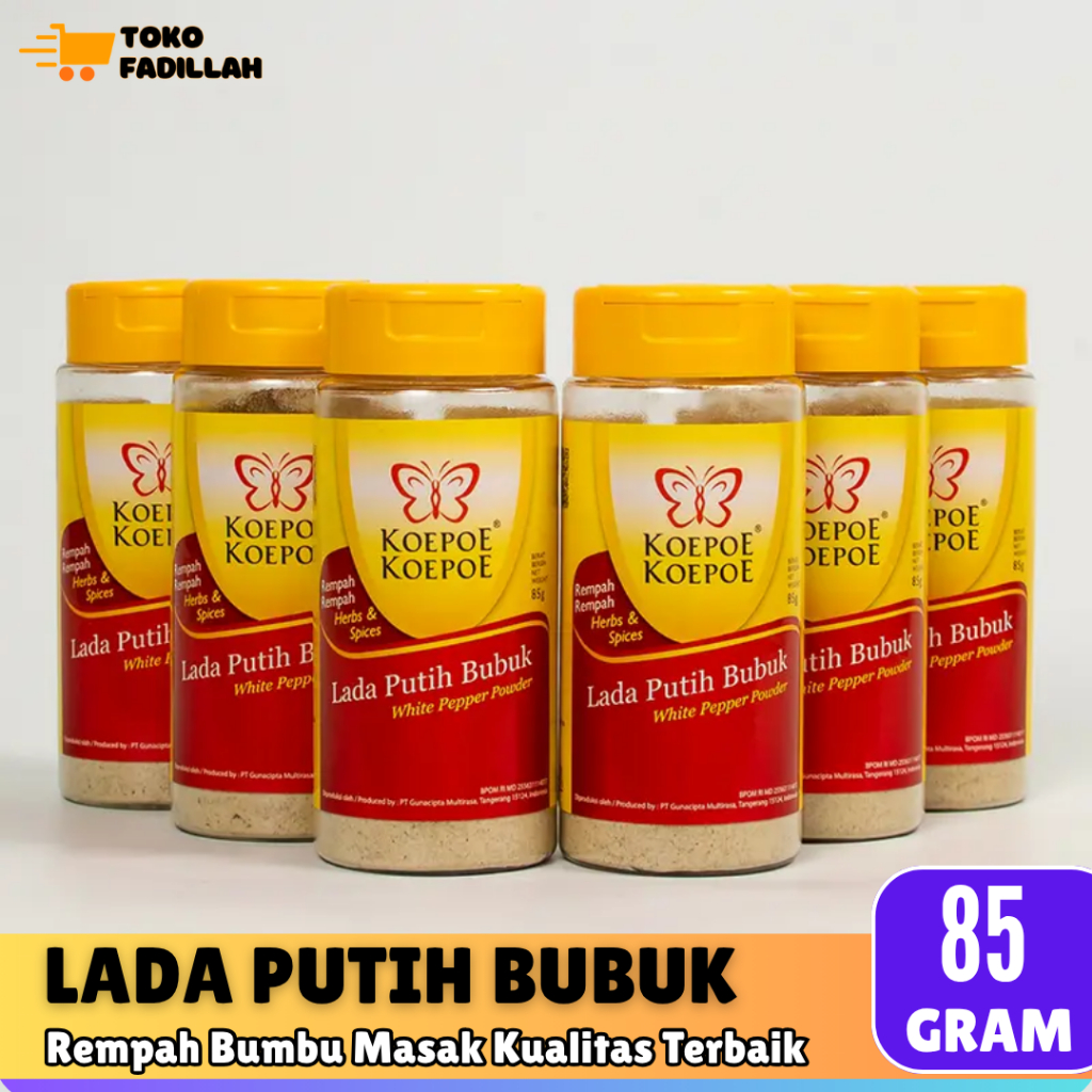 

Koepoe Koepoe Lada Putih Bubuk Bumbu Dapur 85 gr