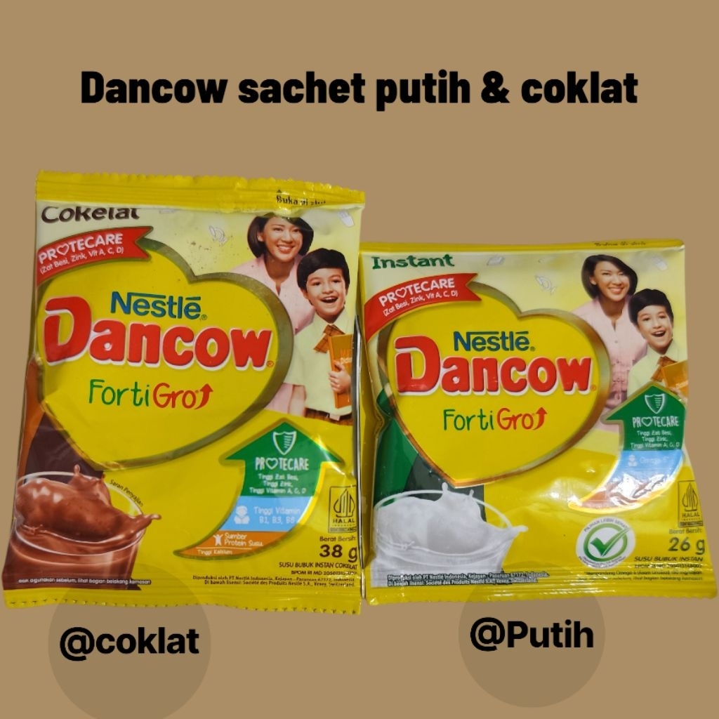 

DANCOW sachet putih & cokelat