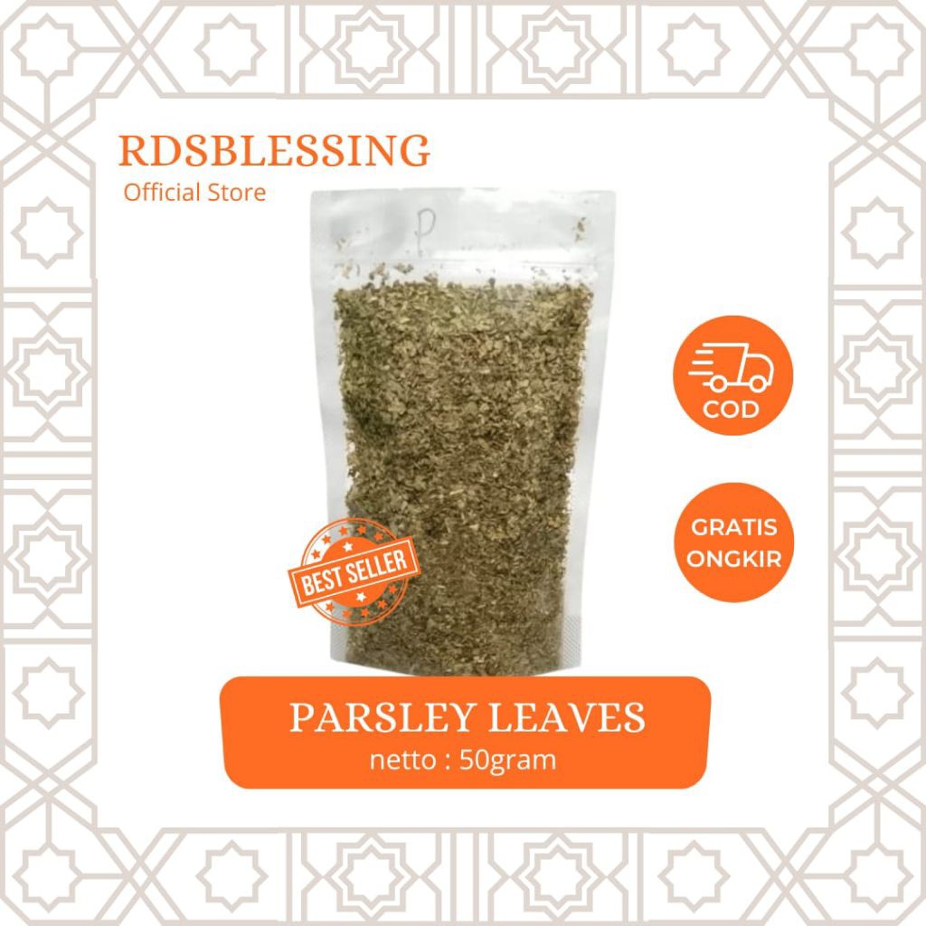 

Dried parsley leaves 50gr/Daun parsley kering 50 gram / parsley leaves 50 gr