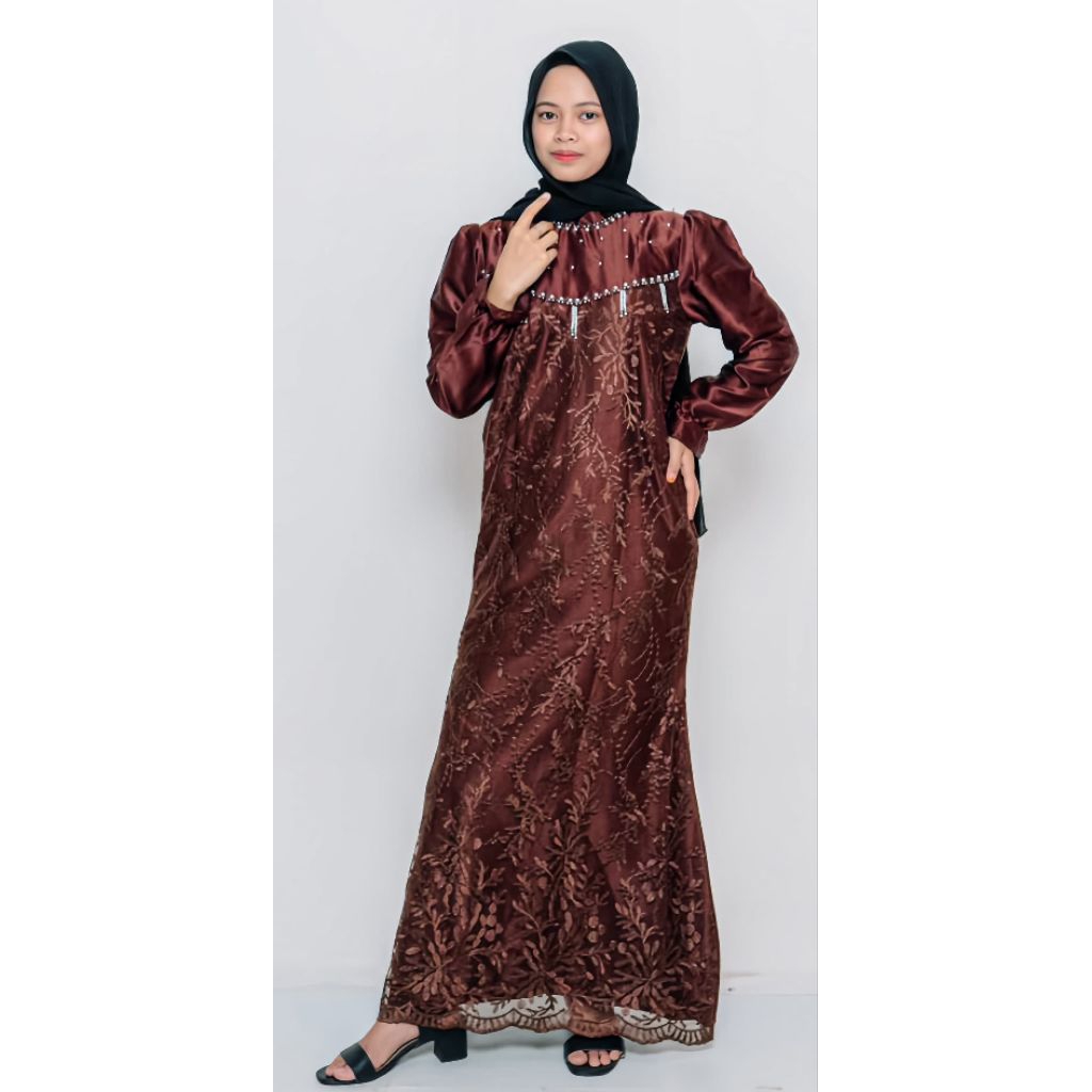 GAMISS TERBARUUU Dress duyung | Gamis brukat tali pinggang