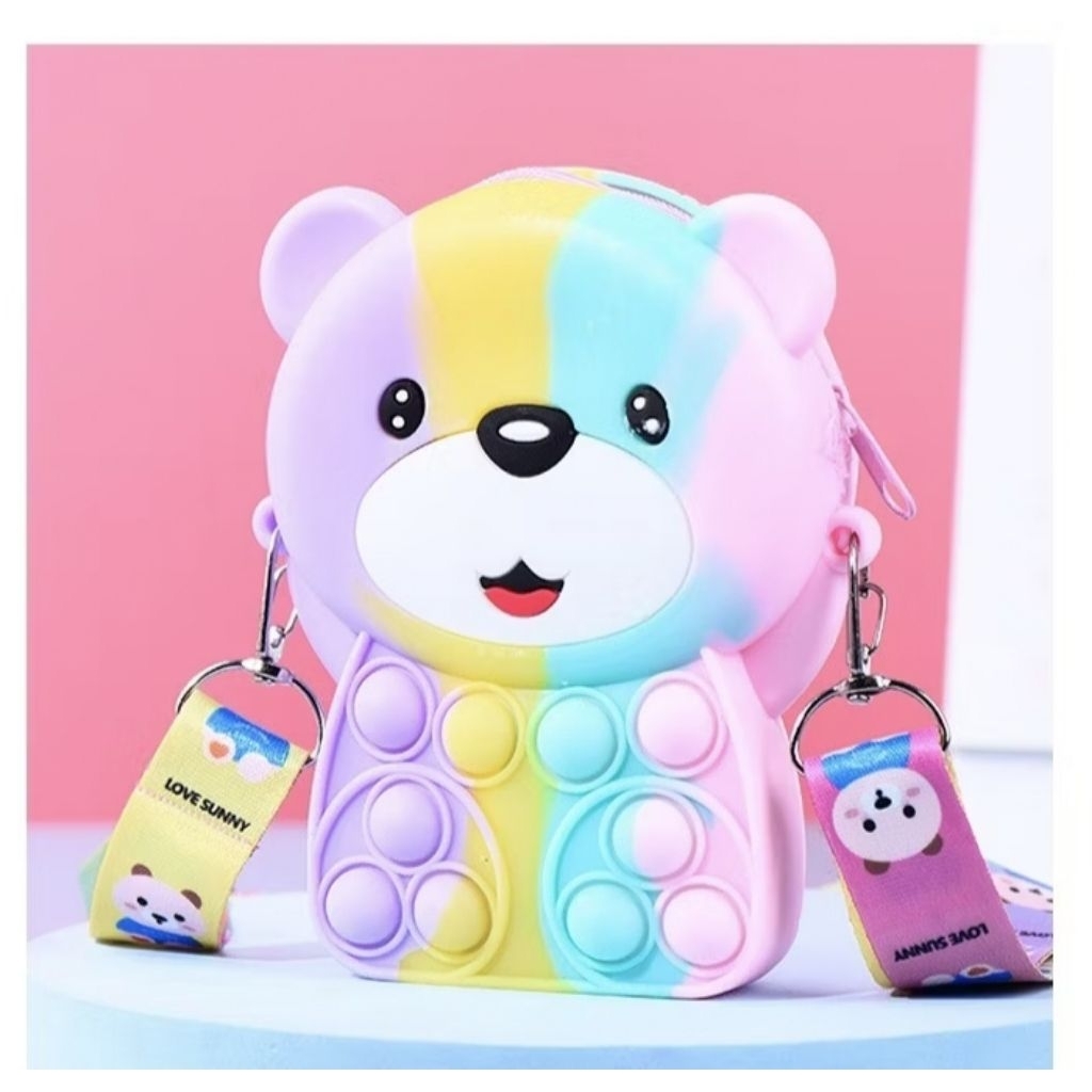 TAS POP IT ANAK TAS SELEMPANG POP IT
TEDDY BEAR / PIKACHU / HAPPY CAT