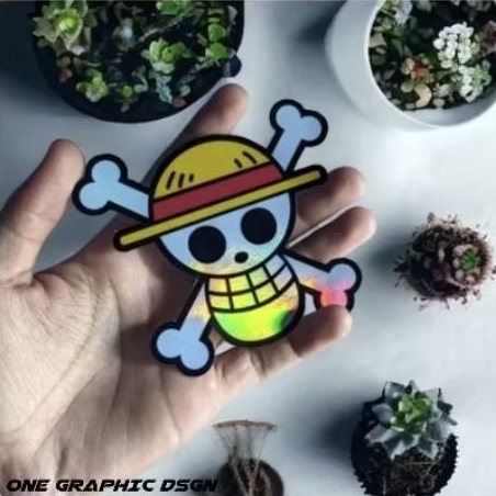

sticker one piece princutt hologram
