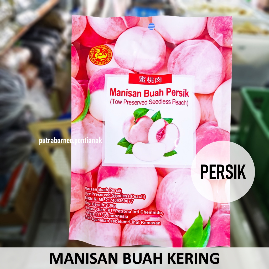 

Manisan Buah Persik 138gr Tanpa Biji / Manisan Persik Kering
