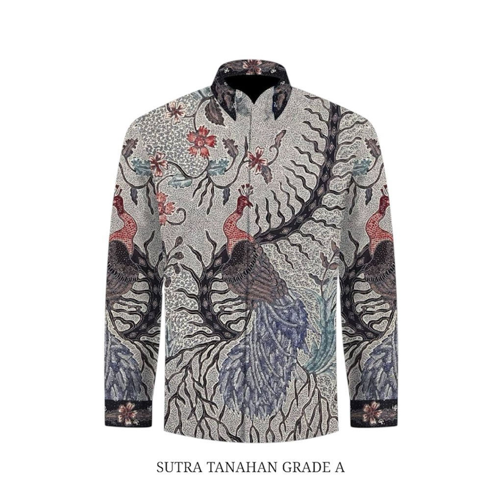 Kain batik tulis sutra atbm grade a kemeja batik tulis pria asli 100% premium SA109