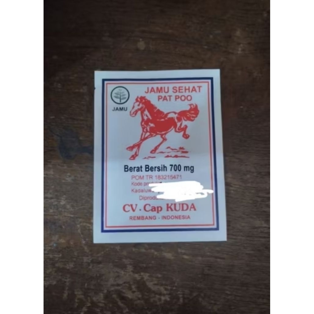 

Jamu Patpo dewasa/anak jamu jagetan( barang selalu baru Foto hanya pemanis)