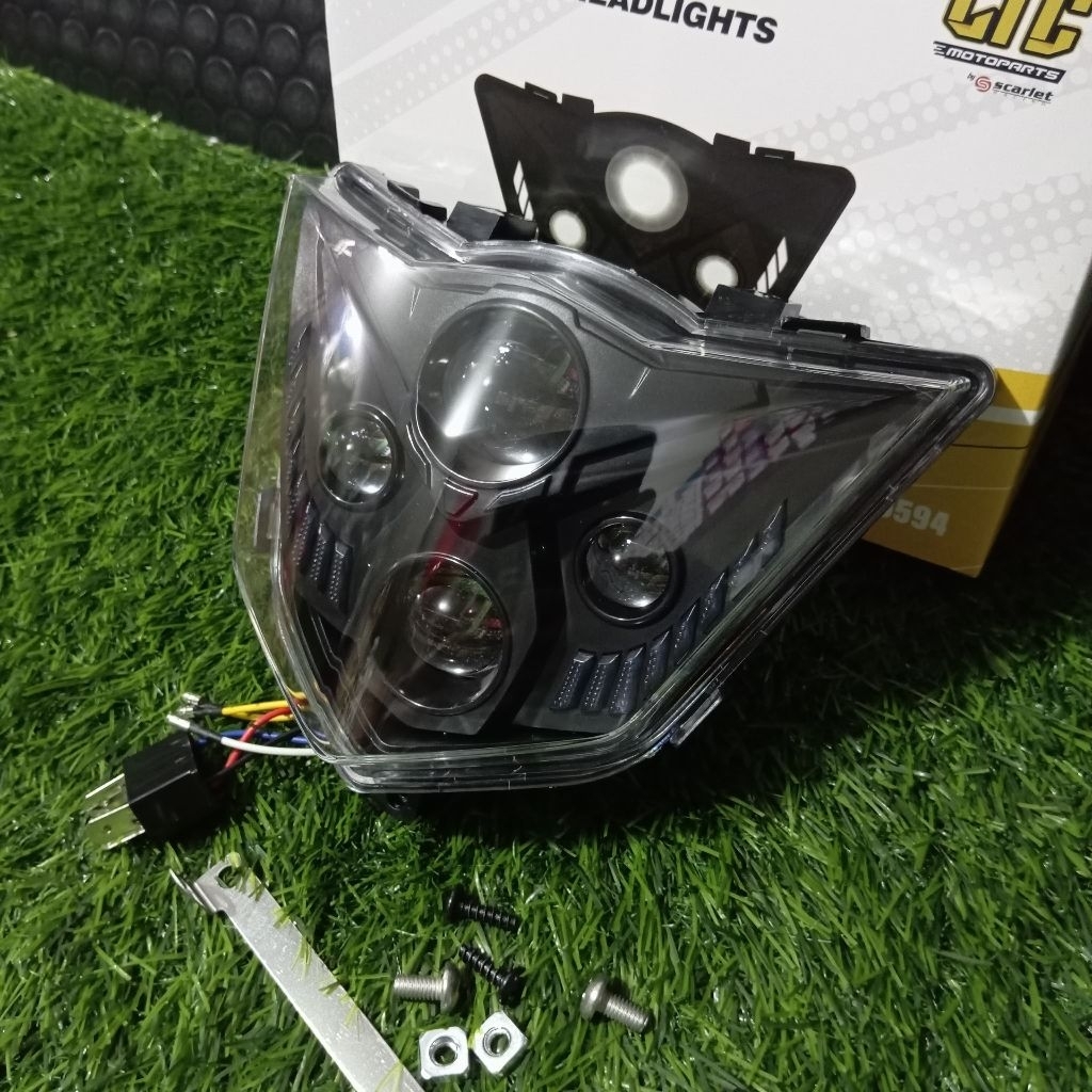 LAMPU DEPAN/HEADLAMP DAYMAKER YAMAHA WR-155 LTC 5594LAMPU DEPAN/HEADLAMP DAYMAKER YAMAHA WR-155 LTC 