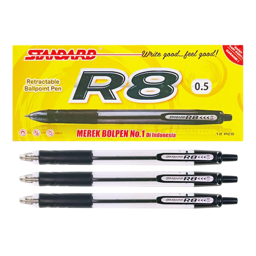 

JUAL BOLPOINT STANDARD R8 HITAM