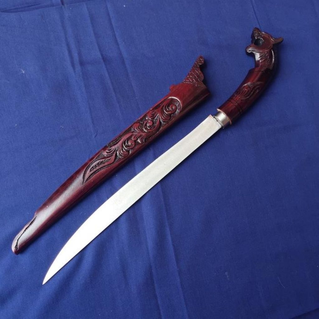 PISAU SEMBELIH khas cibatu MACAN UKIR MURAH(TERBUAT DARI BAJA PER)