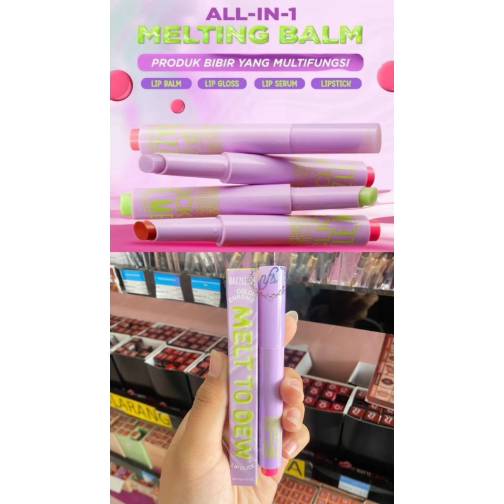 Dazzle me melt to dew lipclick