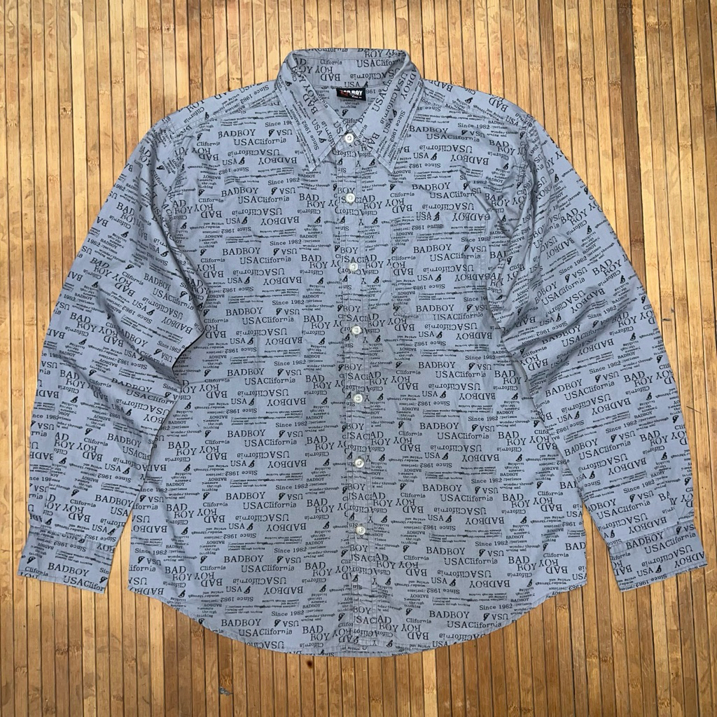 VINTAGE Y2K BAD BOY ALL OVER PRINT SHIRT JNCO