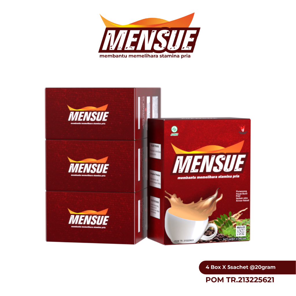 

Mensue kopi herbal (4-box) dengan bahan rempah alami