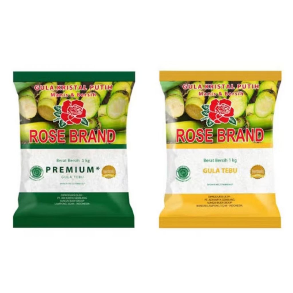

Gula Pasir Rose Brand 1kg Kuning / Hijau | Gula Putih Berkualitas