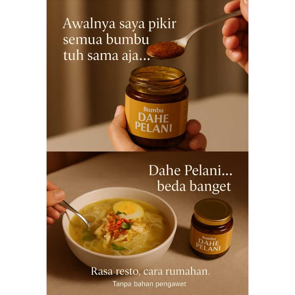 

dahe pelani -bumbu serbaguna - instant tinggal seduh - 200g - serbaguna- aroma rempah