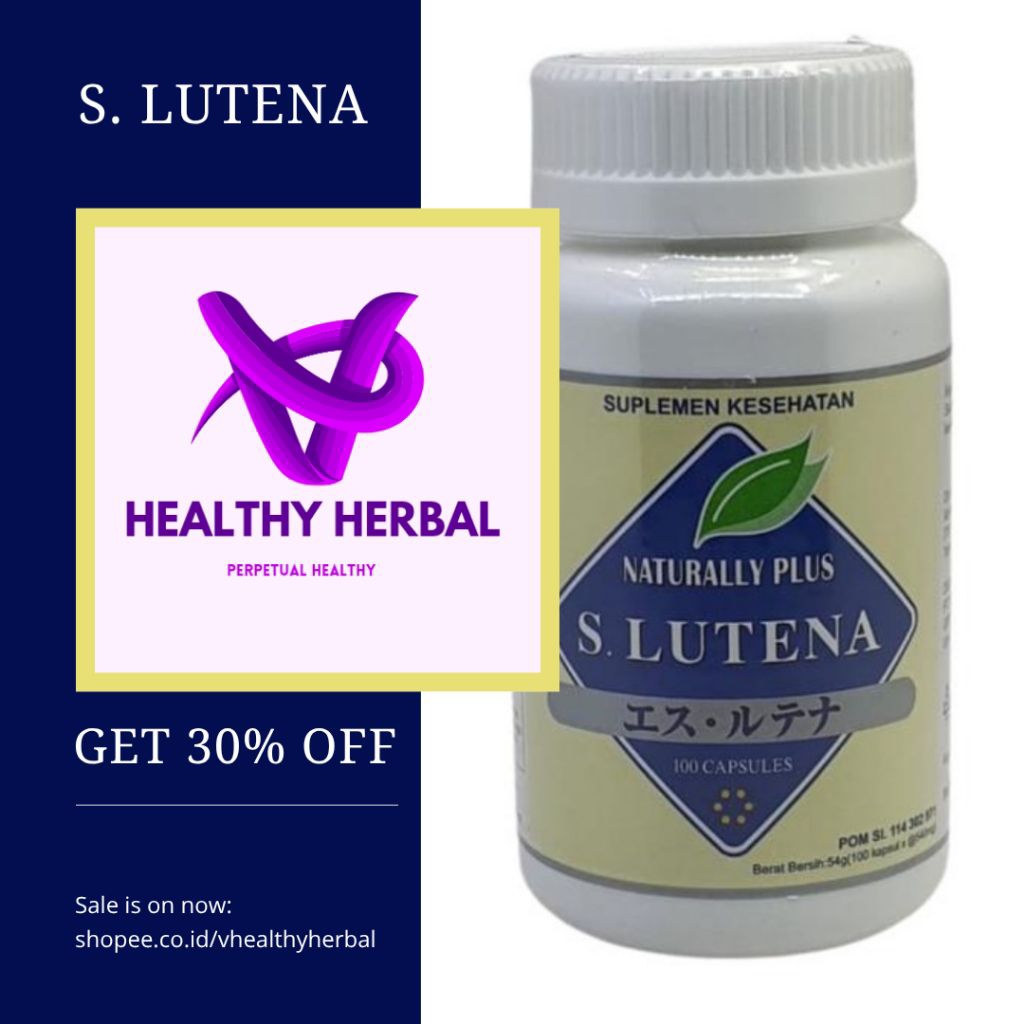 S.Lutena Slutena S lutena asli naturally plus ORIGINAL 100% suplemen