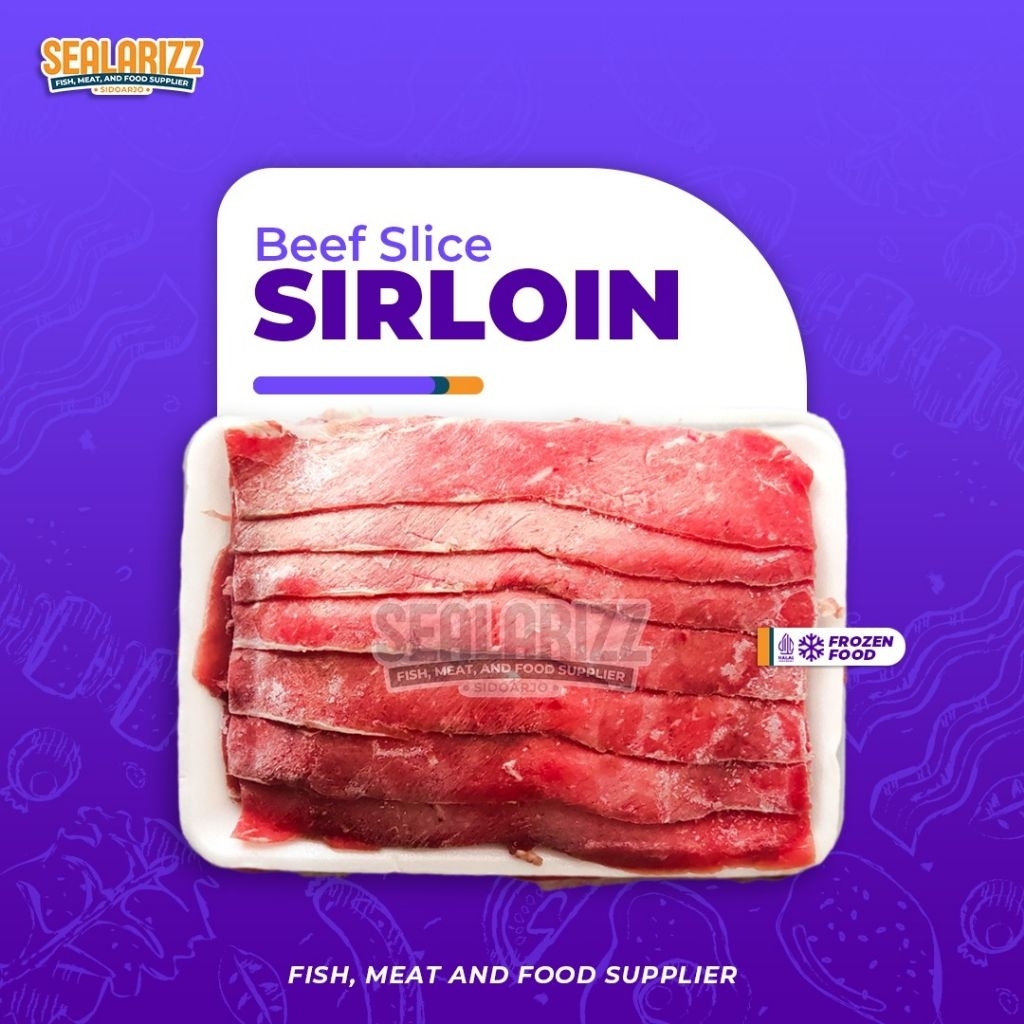 

Beef Slice Sirloin / Beef Slice Sirloin 500 gram / Daging Has / Daging Slice