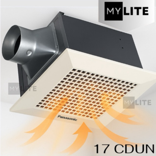 PANASONIC Kipas Exhaust Fan Plafon 17 CDUN Ceiling Ventilation Fan 17cm Pipa Cerobong