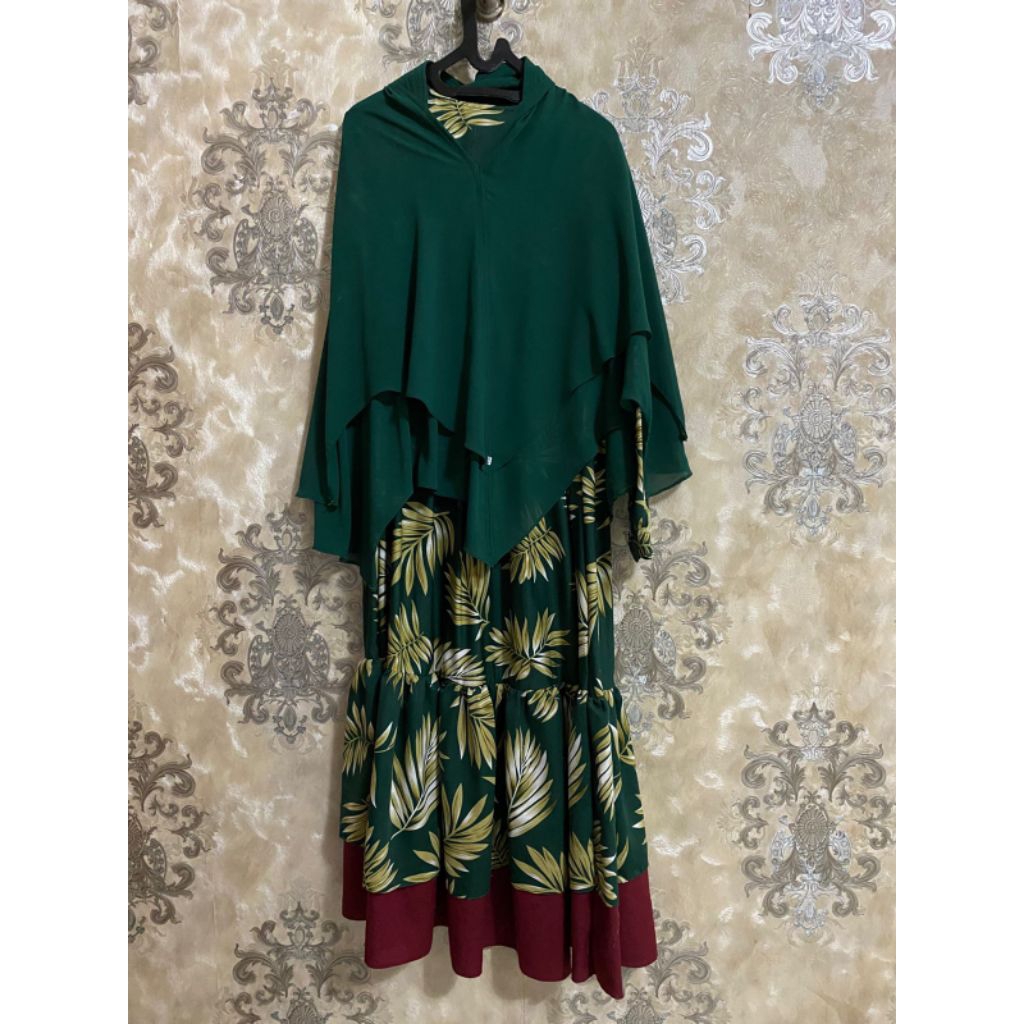 preloved set gamis syari pesta