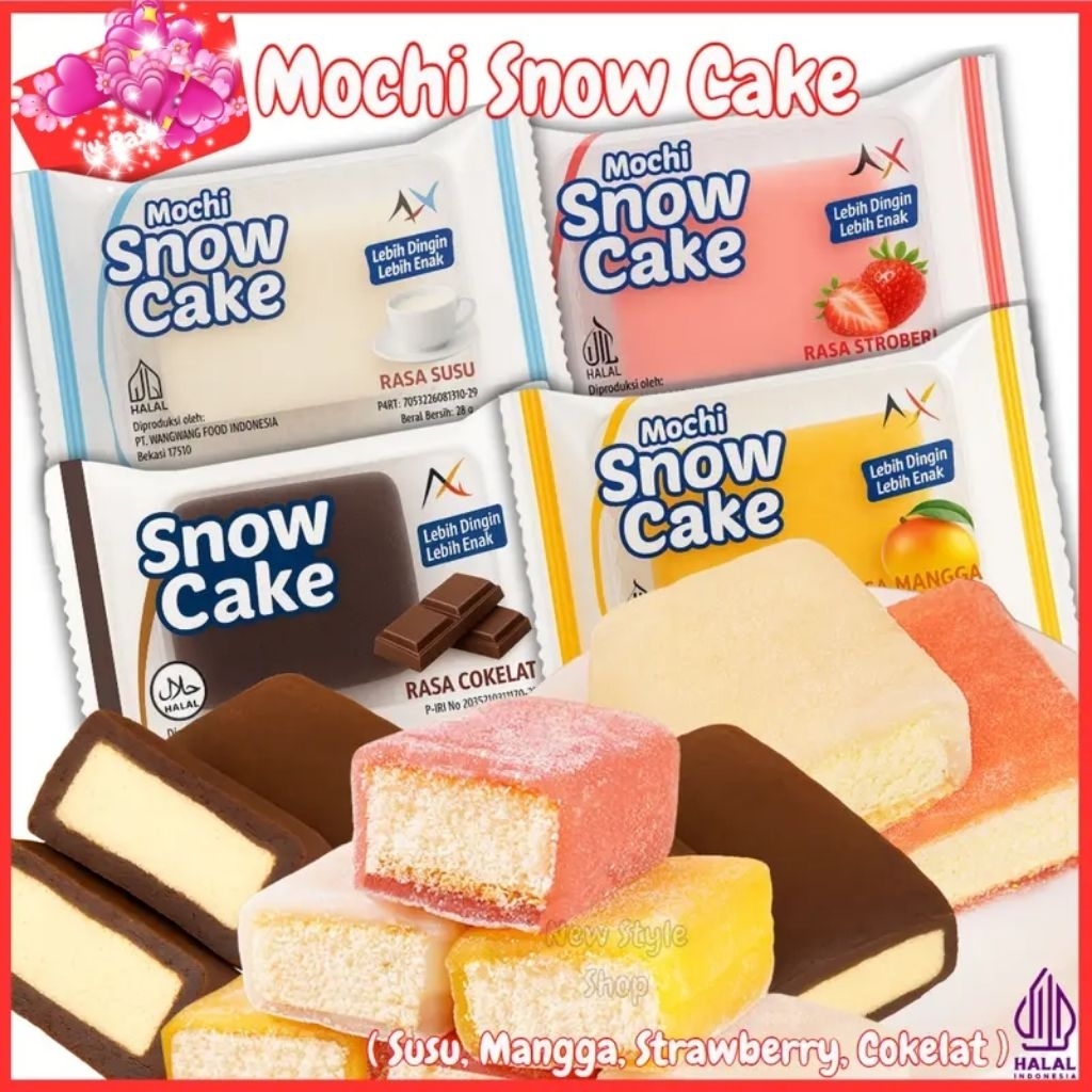 

Mochi Snow Cake / 15 pcs bisa mix rasa