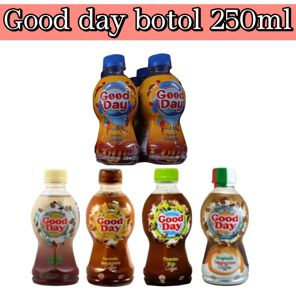 

Good day botol 250ml aneka rasa| Good day kemasan botol