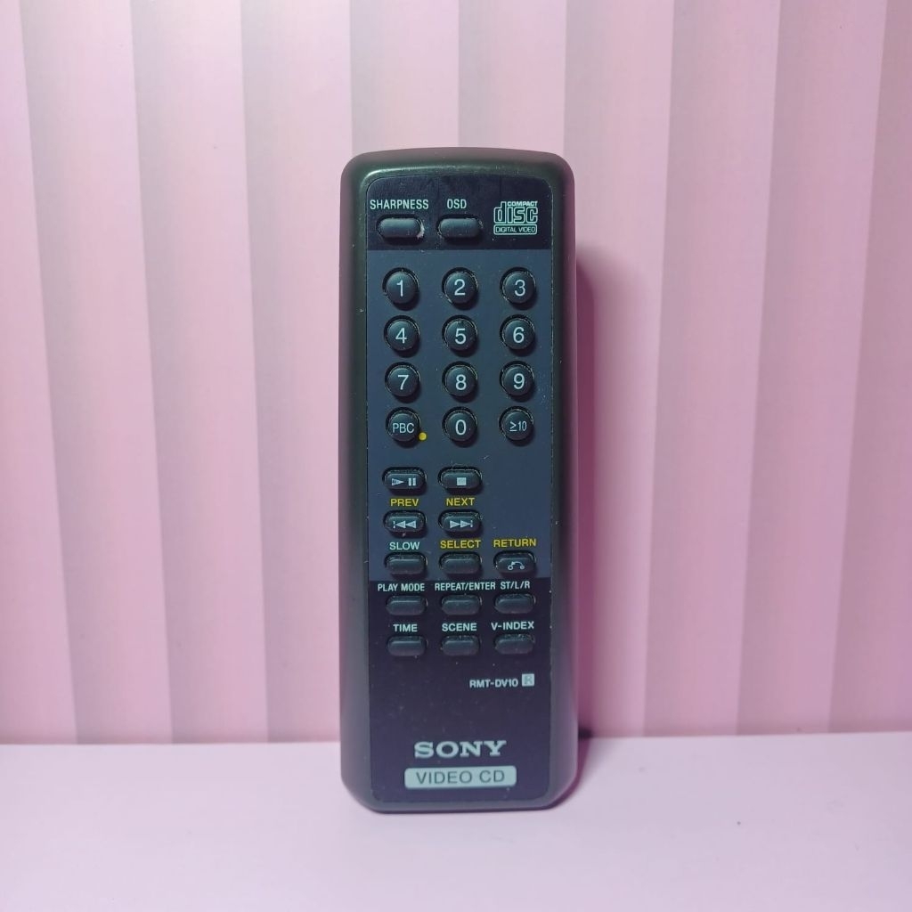 REMOTE PLAYER VCD SONY RMT-DV10 ORIGINAL